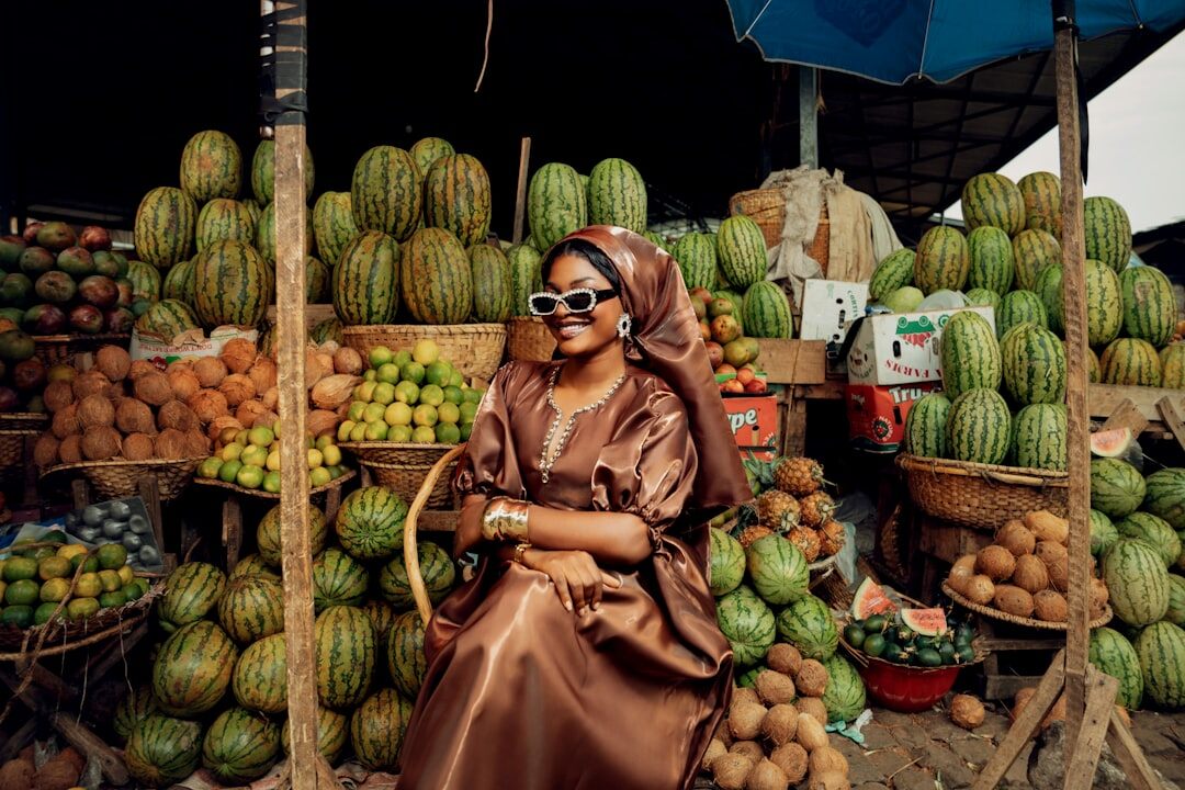 african market street
